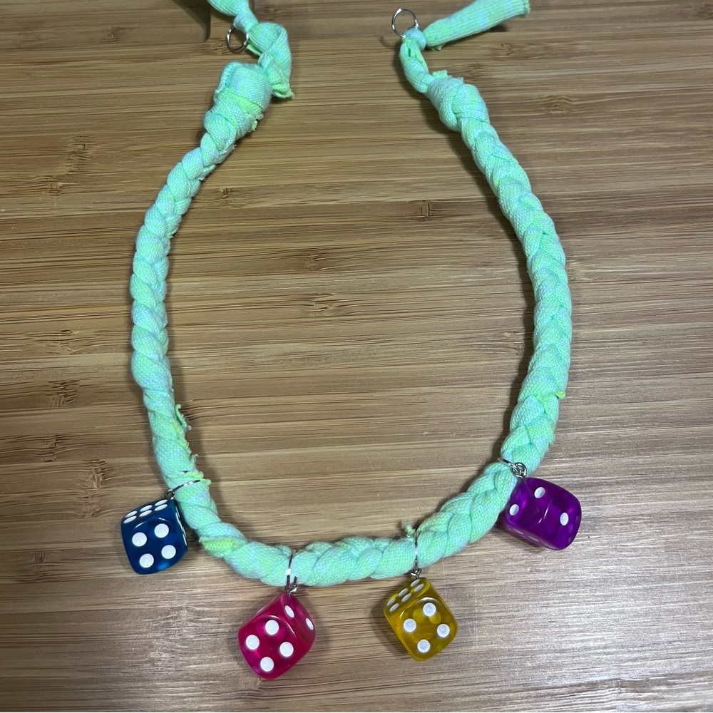 Dopamine Dressing Dice Charm Necklace